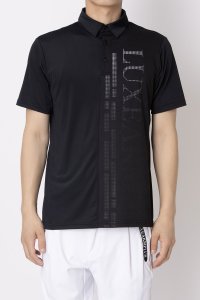 LUXEAKMPLUS/リュクスエイケイエムプラス LUXEAKMPLUS ゴルフ バーティカルロゴ半袖ポロシャツ マルタミボンド/508283424