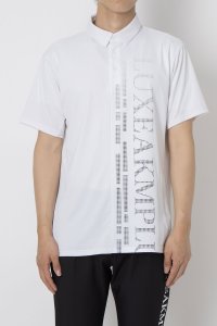 LUXEAKMPLUS/リュクスエイケイエムプラス LUXEAKMPLUS ゴルフ バーティカルロゴ半袖ポロシャツ マルタミボンド/508283424