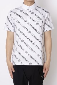 LUXEAKMPLUS/リュクスエイケイエムプラス LUXEAKMPLUS ゴルフ 総柄ロゴ半袖ポロシャツ マルタミボンド/508283425