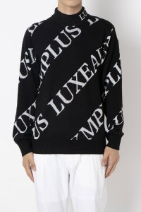 LUXEAKMPLUS/リュクスエイケイエムプラス LUXEAKMPLUS ゴルフ 総柄ロゴモックネックニット マルタミボンド/508283430