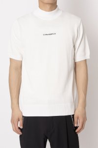 LUXEAKMPLUS/リュクスエイケイエムプラス LUXEAKMPLUS ゴルフ ゴルフ バックロゴ半袖モックネックニット マルタミボンド/508283433