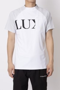 LUXEAKMPLUS/リュクスエイケイエムプラス LUXEAKMPLUS ゴルフ 配色ロゴ半袖モックネックTシャツ マルタミボンド/508283460