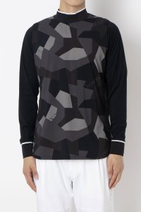 LUXEAKMPLUS/リュクスエイケイエムプラス LUXEAKMPLUS ゴルフ カモ柄モックネックロングTシャツ マルタミボンド/508283465
