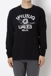 1PIU1UGUALE3 RELAX/ウノ ピゥ ウノ ウグァーレ トレ リラックス 1PIU1UGUALE3 RELAX (ウノピゥウノウグァーレトレ)折り鶴×ロゴ長袖Tシャツ マルタミボンド/508283486