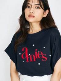 QUEENS COURT/クイーンズコート QUEENS COURT パール*ロゴプリントボックスTシャツ≪洗濯機で洗える≫/508283900