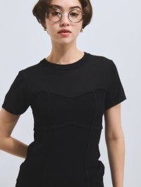 VICKY/ビッキー VICKY ビスチェ風切り替えニットトップス≪手洗い可能≫/508283906