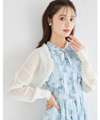 tocco closet/トッコクローゼット tocco closet UVカット♪フリル付き透かし編みニットボレロ/508283930