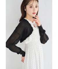 tocco closet/トッコクローゼット tocco closet UVカット♪フリル付き透かし編みニットボレロ/508283930