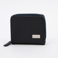 KANZAN/カンザン KANZAN 財布 メンズ 2つ折り 本革 ラウンドファスナー ブランド スリム 角シボ レザー/508284037