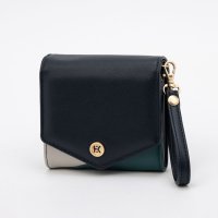 HIROKO KOSHINO FEMME/ヒロココシノファム HIROKO KOSHINO FEMME 財布 レディース 2つ折り レター型 使いやすい コンパクト ストラップ付き/508284045