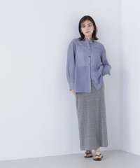 NATURAL BEAUTY BASIC/シアーラメリブナロースカート/508284579