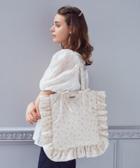 Maison de FLEUR/メゾン ド フルール Maison de FLEUR ローズプリントフリルトートバッグ/508284668
