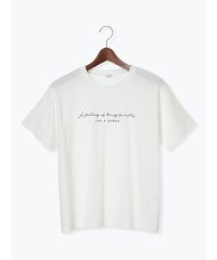 Te chichi TERRASSE/【接触冷感】筆記体ロゴプリントTシャツ/508284698