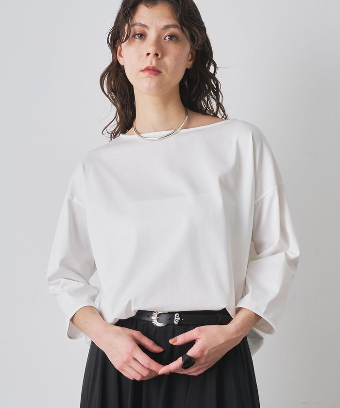 Whim Gazette オフショルダー ブラック 五分袖 トップス完売品