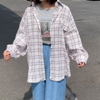 CRB/シーアールビー CRB シアーチェックシャツ/508284844