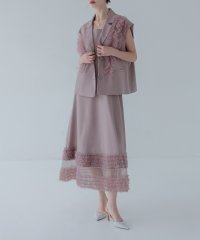 Leja/レジャ Leja チュールフリルセットアップドレスワンピース2点セット美脚効果結婚式 パーティードレス 成人式 二次会 同窓会 お呼ばれ オケージョン 20代 /508284903