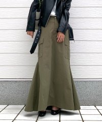 Q/キュー Q ミリタリーマーメイドスカート/508284972