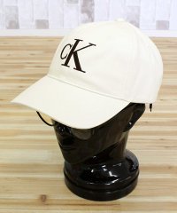 Calvin Klein/カルバン クライン Calvin Klein CK ラージモノグラム 刺繍 ベースボールキャップ LARGE MONOGRAM EMBROIDERY BASEB/508285017