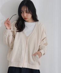 PourVous/プールヴー PourVous ミニ裏毛V空きジップアップブルゾン フォーマル ワンピース パーティードレス 20代 30代 40代/508285058