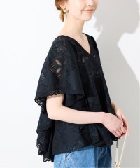 SLOBE IENA/レースフリルVネックブラウス/508285122