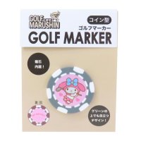 cinemacollection/シネマコレクション cinemacollection マイメロディ ゴルフ用品 コインマーカー マークマイメロ サンリオ 丸眞 コイン型 ゴルフ雑貨 キャラクタ/508285673