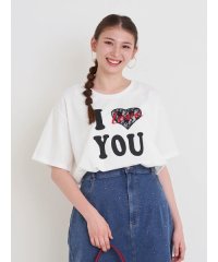 Re-J＆SUPURE/ハートレース刺繍ロゴプリントTシャツ/508285749