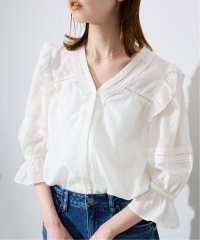SLOBE IENA/《WEB限定/追加》コットンレーヨンレースブラウス/508285764