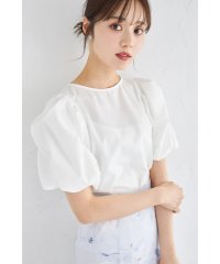 tocco closet/トッコクローゼット tocco closet 袖パール付きスモッキングブラウス/508285818