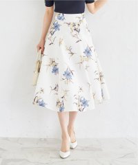 tocco closet/トッコクローゼット tocco closet ウエストアシメ切り替えフラワープリントフレアスカート/508285821