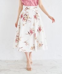 tocco closet/トッコクローゼット tocco closet ウエストアシメ切り替えフラワープリントフレアスカート/508285821