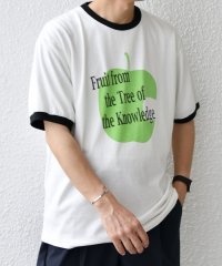 SHIPS any MEN/SCREEN STARS: レトロ プリント リンガー Tシャツ◆/508285834