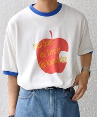 SHIPS any MEN/SCREEN STARS: レトロ プリント リンガー Tシャツ◆/508285834