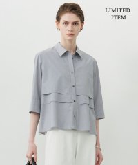 ICB（LARGE SIZE）/【WEB限定・洗える】クリーンブロードストライプ クロップドシャツ/508285851
