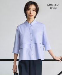 ICB（LARGE SIZE）/【WEB限定・洗える】クリーンブロードストライプ クロップドシャツ/508285851