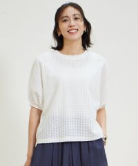 JIYU-KU(LARGE SIZE)/【17号サイズまで展開・カタログ掲載・洗える】チェックジャカード カットソー/508285858