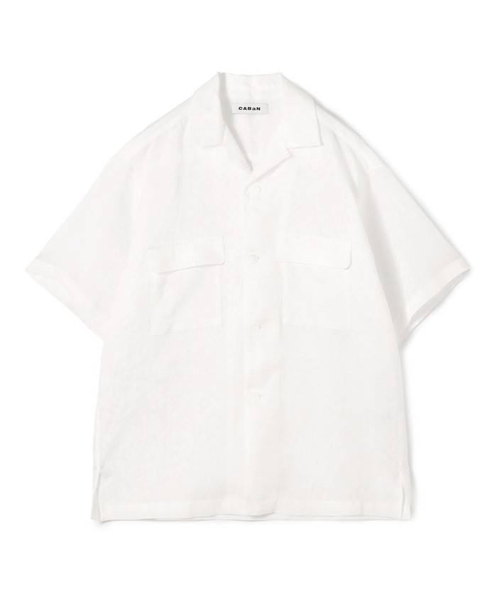 CABaN リネン オープンカラーシャツ(508285888) | CABaN(CABaN