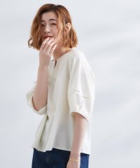 grove/お洒落に決まる 麻調袖コンシャスブラウス/508285909