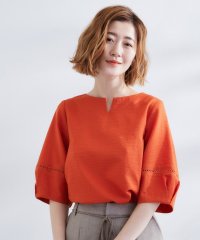 grove/お洒落に決まる 麻調袖コンシャスブラウス/508285909