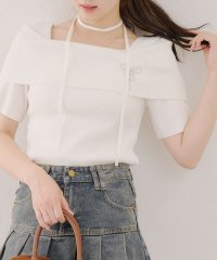 NICE CLAUP/OLIVE des OLIVE OUTLET/【RMAF】チョーカー付ケープニット/508286022