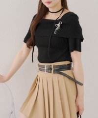 NICE CLAUP/OLIVE des OLIVE OUTLET/【RMAF】チョーカー付ケープニット/508286022