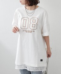 NICE CLAUP/OLIVE des OLIVE OUTLET/【NUNIFE】アップリケサテンロゴBIGT/508286023