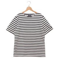 SAINT JAMES/セントジェームス SAINT JAMES Tシャツ カットソー レヴァント モダン ホワイト ブラック メンズ ST.JAMES 9863 NEIGE NOIR/508286078