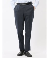 TAKA-Q/タカキュー TAKA－Q ストレッチウォッシャブル ウール混 スリムフィット ノータックパンツ 小柄紺/508286096