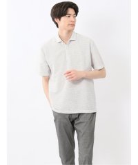 TAKA-Q/タカキュー TAKA－Q 杢リップル カッタウェイ半袖ポロシャツ/508286104