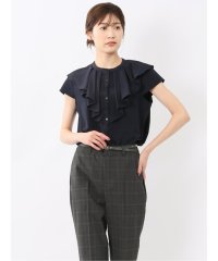 m.f.editorial/エムエフエディトリアル m.f.editorial フリル ノースリーブブラウス/508286109