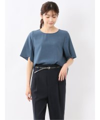 m.f.editorial/エムエフエディトリアル m.f.editorial 麻調合繊 プルオーバー 半袖ブラウス(セットアップ可能)/508286115
