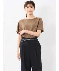 m.f.editorial/エムエフエディトリアル m.f.editorial 快適機能 無縫製ラグラン フレンチ袖 クルーニット/508286120