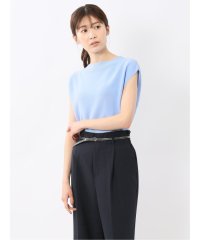 m.f.editorial/エムエフエディトリアル m.f.editorial 快適機能 無縫製ガーター フレンチ袖 クルーニット/508286121