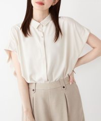 SHIPS Colors WOMEN/SHIPS Colors:〈洗濯機可能〉パールモチーフボタン タックスリーブ オーバー シャツ/508286126