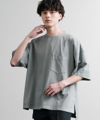 Rocky Monroe/ロッキーモンロー Rocky Monroe Tシャツ 半袖 ヴィンテージライク メンズ レディース スリット 胸ポケ 天竺 USAコットン ピグメント加工 Au/508286367